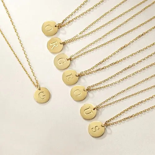 Gold Initial Charmy Necklace    My Store