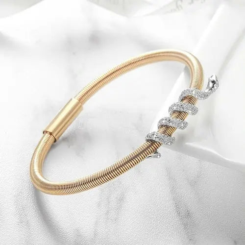 Snake Coiled Bangle Bracelet    My Store
