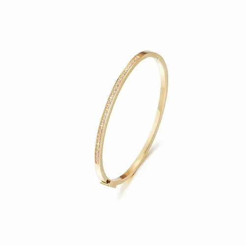 SKINNY STACKABLE BANGLE  Gold(circumference 7.5")  My Store
