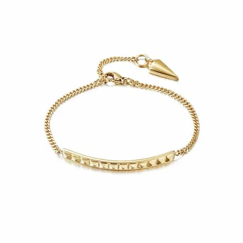 PYRAMID BAR BRACELET  Gold  My Store
