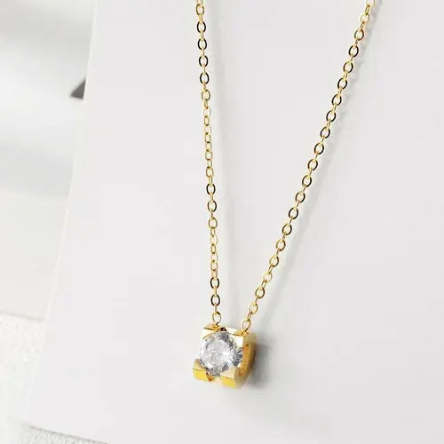 Cubic Zirconia Pendant Necklace    My Store