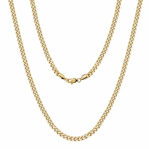 5mm Gold Hip Hop Cuban Chain Necklace    My Store
