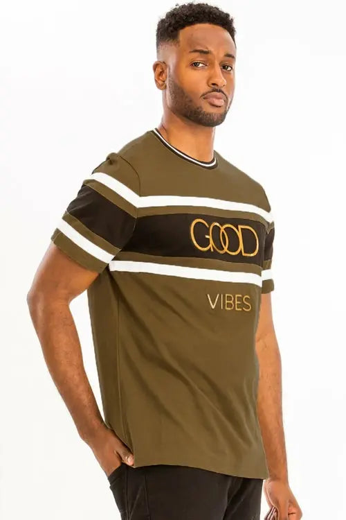 Brown Good Vibes T-Shirt    My Store