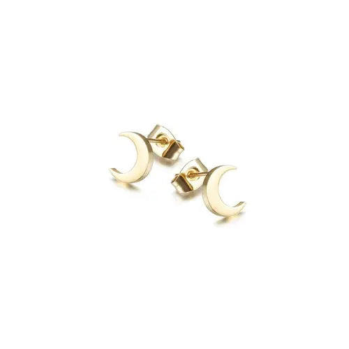 Moon Stud Post Earrings    My Store