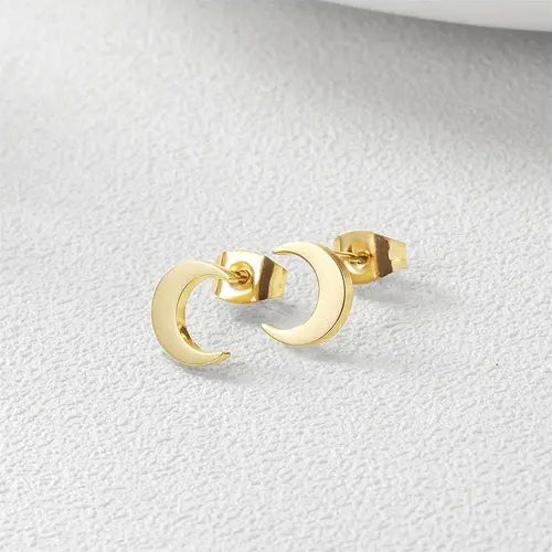 Moon Stud Post Earrings    My Store