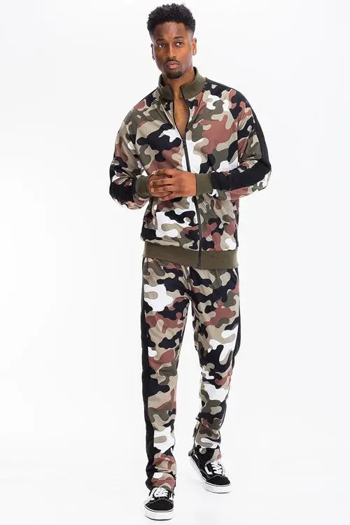 Green and Brown Camo Tracksuit    My Store