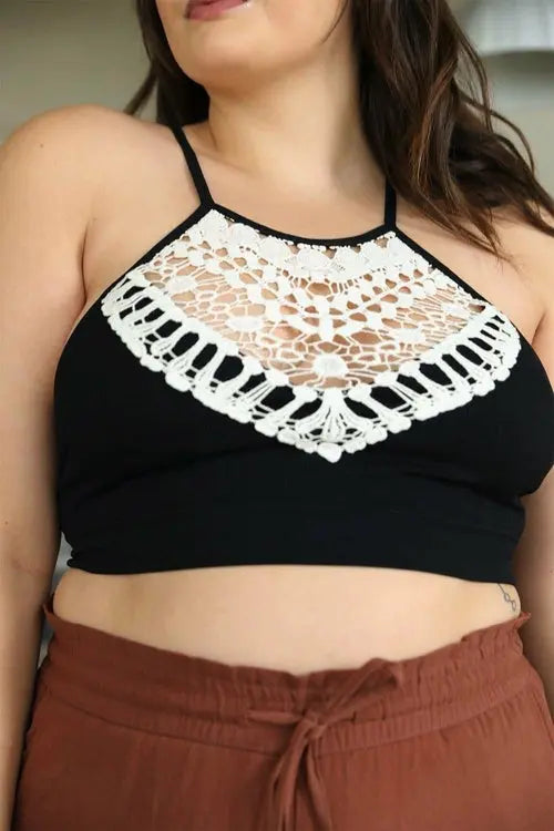 Crochet Lace Bralette Plus    My Store