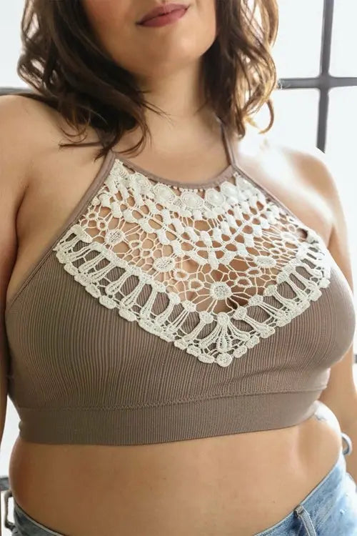 Crochet Lace Bralette Plus    My Store