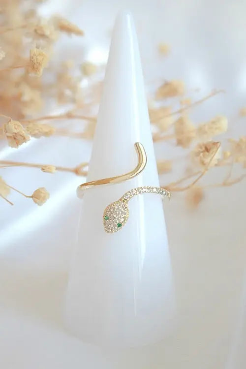 24 Karat Slytherin Adjustable Ring    My Store