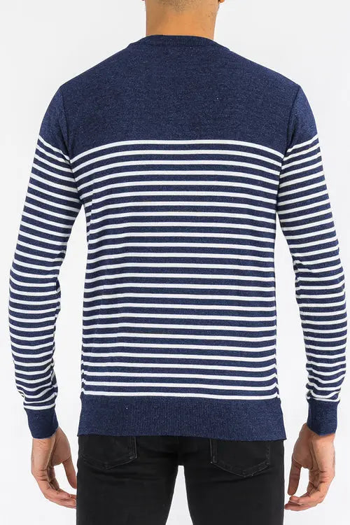 FULL KNIT STRIPED SWEATER NR2014 My Store