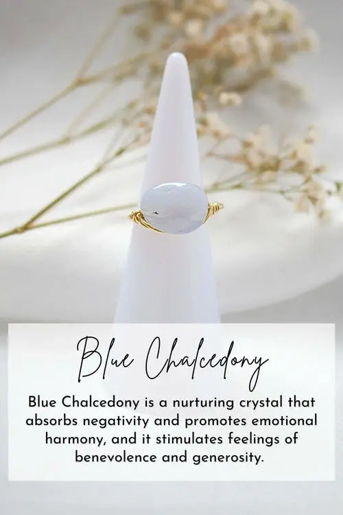 18K Natural Crystals Hand Wired Solitaire Ring    My Store