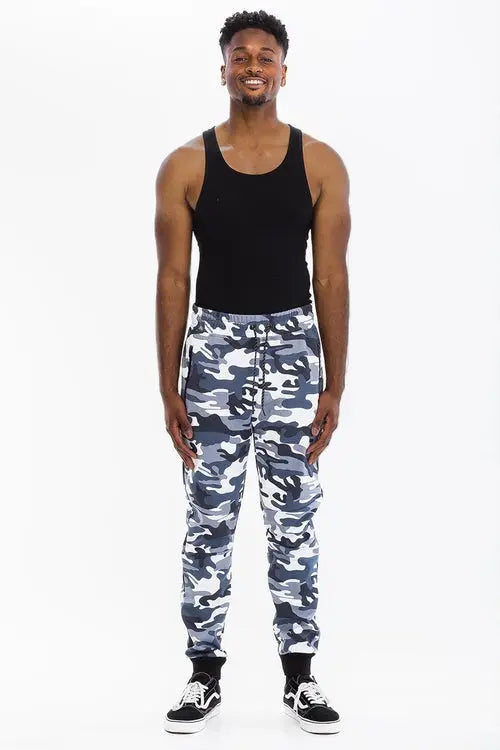 Grey and White Camo Sweat Pants My Store