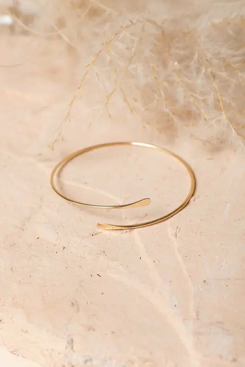 Minimal Arm Cuff/Bangle  Gold  My Store