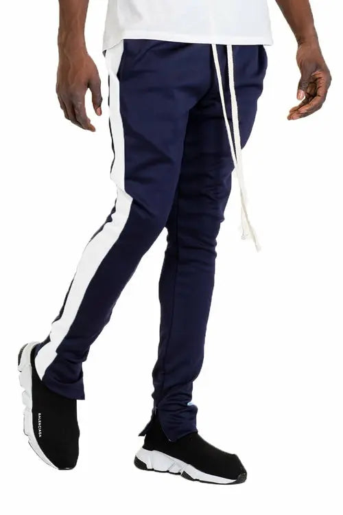 Navy and White Tracksuit Pants    My Store