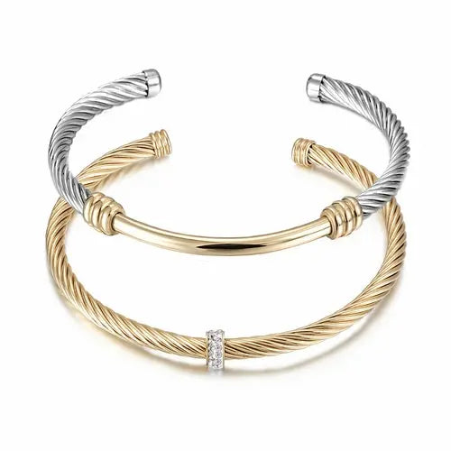 Bi-Color Bangle Set    My Store